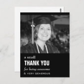 Carte de remerciements bon marché d'obtention du (Devant / Derrière)