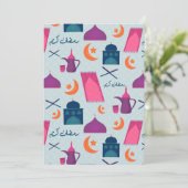 Carte De Remerciements Bon Motif du Ramadan (Debout devant)