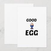 CARTE DE REMERCIEMENTS BON OEUF (Devant / Derrière)