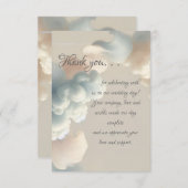 Carte De Remerciements Bonheur Éthéré (Devant / Derrière)