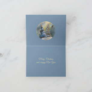 Carte De Remerciements Bonhomme de neige joyeux 4 x 5,6"