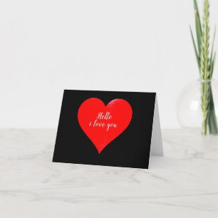Carte De Remerciements bonjour, je t'aime