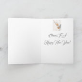 Carte De Remerciements Bonne année Gnome (Intérieur)