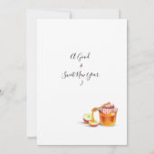 Carte De Remerciements Bonne année juive Rosh Hashanah Honey & Apple (Dos)