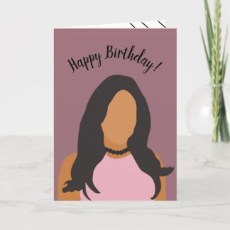 Carte De Remerciements Bonne Dame d'anniversaire