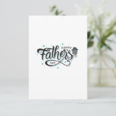 Carte De Remerciements Bonne Fête des pères (Debout devant)