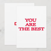 Carte De Remerciements Bonne fête des pères (Devant / Derrière)