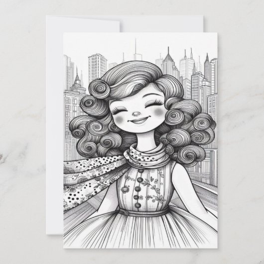 Carte De Remerciements Bonne fille (Devant)