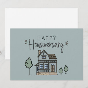 Carte De Remerciements Bonne maison Anniversaire Personnalisé Housiversay