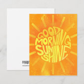 Carte De Remerciements Bonne nuit, Sunshine ! (Devant / Derrière)