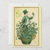 Carte De Remerciements Bonne Saint Patrick - Vintage (Devant)