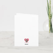 Carte De Remerciements Bonne Saint Valentin Chat (Dos)