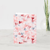 Carte De Remerciements Bonne Valentines Day Heart Card (Dos)