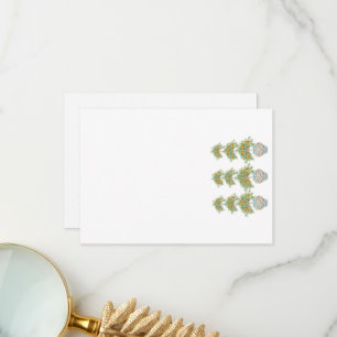 Carte De Remerciements Bonnets de gingembre Topieux Orange Tree