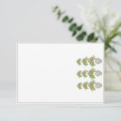 Carte De Remerciements Bonnets de gingembre Topieux Orange Tree (Debout devant)