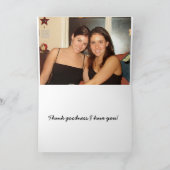 Carte De Remerciements Bons amis (Intérieur)