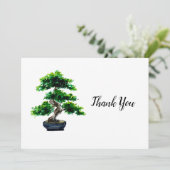 Carte De Remerciements Bonsaï japonais (Debout devant)