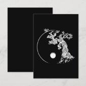 Carte De Remerciements bonsai tree japonais bouddhiste zen (Devant / Derrière)