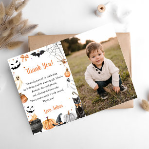 Carte De Remerciements Boo Cute Ghost