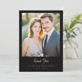 Carte De Remerciements Bordeaux Gothic Paisley Wedding (Debout devant)