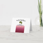 Carte De Remerciements Bordure Cardiaque Tattrée Noir à l'intérieur Modèl (Dos)