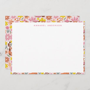 Carte De Remerciements Bordure de bottes de cowgirl de l'Ouest rose perso