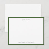 Bordure plate vert olive élégant