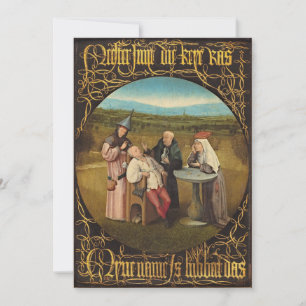 Carte De Remerciements Bosch Hieronymus - Extraction De La Pierre De Madn