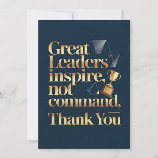 Carte De Remerciements Boss or Mentor Thank You Card