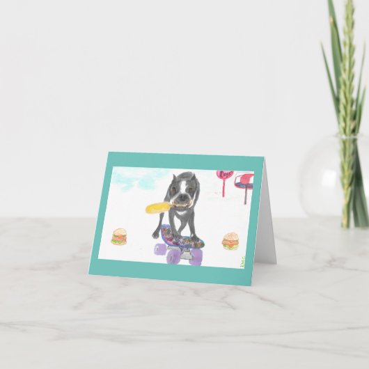 Carte De Remerciements Boston Terrier Sweet Dream (Devant)