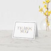 Carte de remerciements botanique (Fleur jaune)