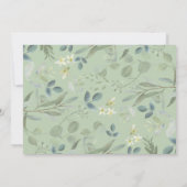 Carte De Remerciements Botanique moderne Eucalyptus Le vert 1er anniversa (Dos)