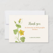 Carte De Remerciements botanique petit citrouille (Devant)