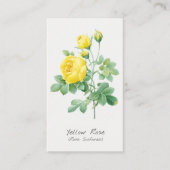 Carte de remerciements botanique vintage de rose j (Devant)