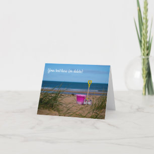 Carte De Remerciements Bouche et pique sur Dornoch Beach
