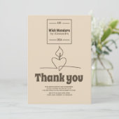 Carte De Remerciements Bougie d'apothecaire classique minimale (Debout devant)