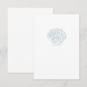 Carte De Remerciements Boule bleue (Devant / Derrière)