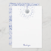 Carte De Remerciements Boule de disco (Devant / Derrière)