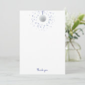 Carte De Remerciements Boule Disco (Debout devant)
