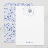 Carte De Remerciements Boule Disco (Devant / Derrière)