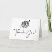 Carte De Remerciements Boule Disco Silver Sparkly Anniversaire (Devant)