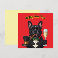 Bouledogue français French Bulldog Nouvel An