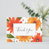 Carte De Remerciements Bouquet d'automne (Debout devant)