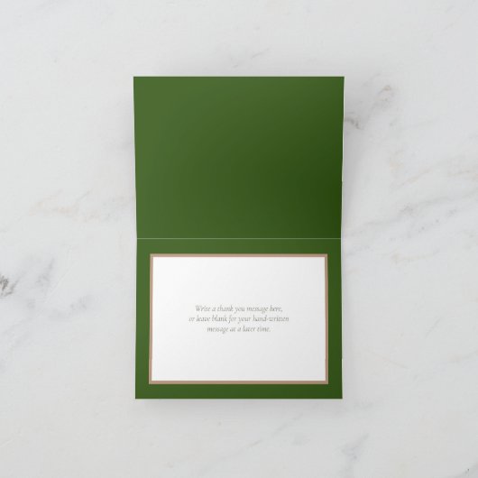 Carte De Remerciements Bouquet de fleurs botaniques Remerciements de mari (Intérieur)