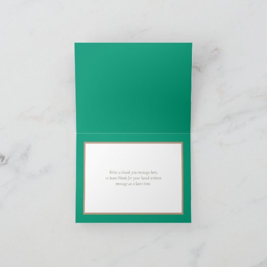 Carte De Remerciements Bouquet de fleurs botaniques Remerciements de mari (Intérieur)