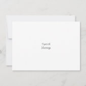 Carte De Remerciements Bouquet de fleurs d'aquarelle rose chaud (Dos)