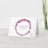 Carte De Remerciements Bouquet de fleurs d'automne (Dos)