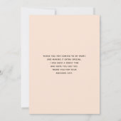 Carte De Remerciements Bouquet de fleurs gris-jaune orange (Dos)