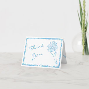 Carte De Remerciements Bouquet de Fleurs pour Baby Shower Baby in Bloom