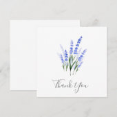 Carte De Remerciements Bouquet de lavande aquarelle (Devant / Derrière)
